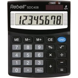 Rebell Tischrechner SDC 408, schwarz