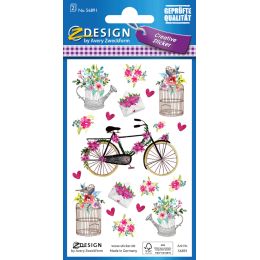 AVERY Zweckform ZDesign Sticker CREATIVE Blumenstrue