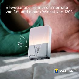 VARTA LED-Bewegungslicht Motion Sensor Night Light, 2er