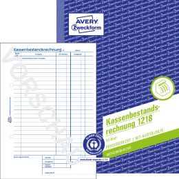 AVERY Zweckform Recycling-Formularbuch Kassenbuch, A4