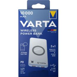 VARTA Zusatzakku Wireless Power Bank, 10.000 mAh, wei