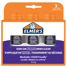 ELMERS Klebestift Disappearing Purple, 40 g, 5er Blister
