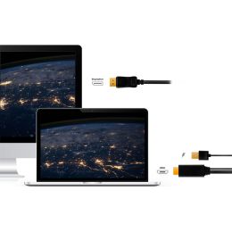 LogiLink HDMI Kabel, HDMI-A + USB-A - DisplayPort-Stecker