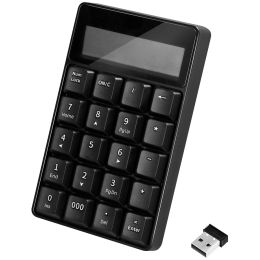 LogiLink Nummerblock mit Taschenrechner, kabellos, schwarz