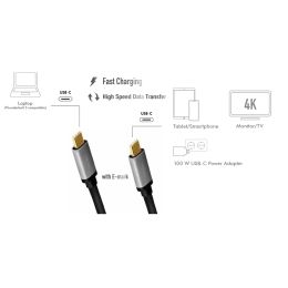 LogiLink USB 3.2 Kabel, USB-C Stecker - USB-C Stecker, 1,0 m