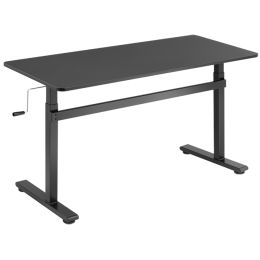 LogiLink Sitz-Steh-Schreibtisch, (B)1.400 mm, schwarz