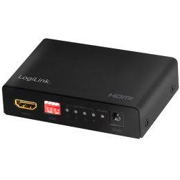 LogiLink 4K/60 Hz HDMI Splitter, Downscaler, EDID, 4-fach