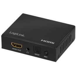 LogiLink 4K/60Hz HDMI Audio Extraktor, schwarz