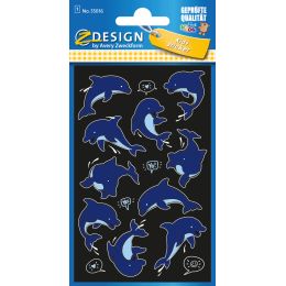 AVERY Zweckform ZDesign KIDS Neon-Sticker Delfin
