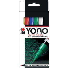 Marabu Acrylmarker YONO, 1,5 - 3,0 mm, 6er Set