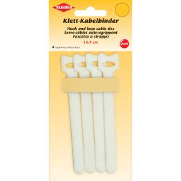 KLEIBER Klett-Kabelbinder, 125 x 40 mm, weiß