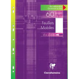 Clairefontaine Feuillets mobiles, A4, lign 8 + marge