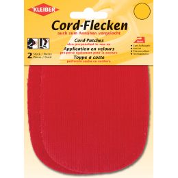 KLEIBER Cord-Flecken, 135 x 100 mm, hellgrau