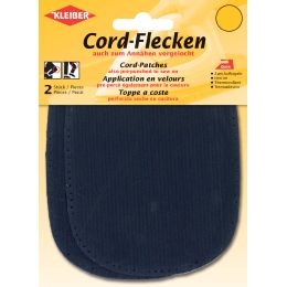 KLEIBER Cord-Flecken, 135 x 100 mm, blau