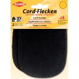 KLEIBER Cord-Flecken, 135 x 100 mm, schwarz