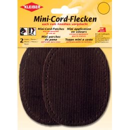 KLEIBER Mini-Cord-Flecken, 110 x 85 mm, hellgrau