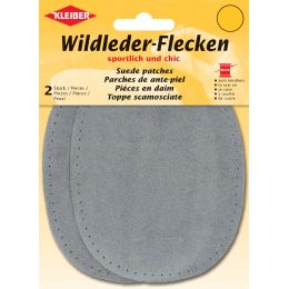 KLEIBER Wildleder-Aufnhflecken, 100 x 155 mm, dunkelgrau