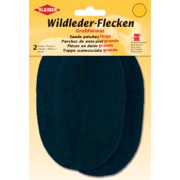 KLEIBER Wildleder-Aufnhflecken, 100 x 125 mm, dunkelblau