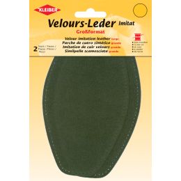 KLEIBER Velour-Leder-Imitat, 95 x 185 mm, oliv