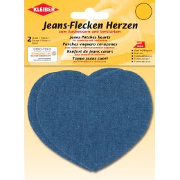 KLEIBER Jeans-Flecken Herzen, 85 x 105 mm , dunkelblau