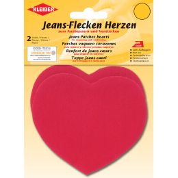 KLEIBER Jeans-Flecken Herzen, 85 x 105 mm , schwarz