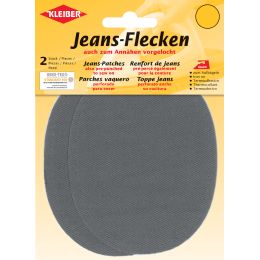 KLEIBER Jeans-Bgelflecken oval, 130 x 100 mm, mittelblau
