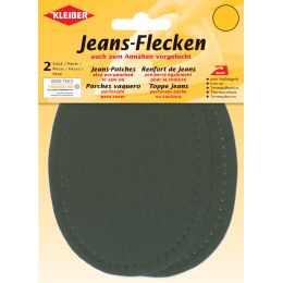 KLEIBER Jeans-Bgelflecken oval, 130 x 100 mm, grau