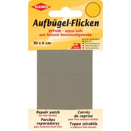 KLEIBER Zephir-Aufbgel-Flicken, 300 x 60 mm, dunkelgrau