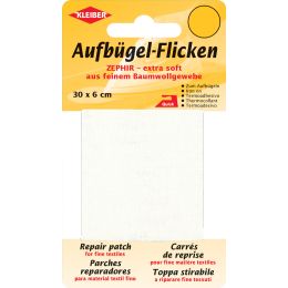 KLEIBER Zephir-Aufbgel-Flicken, 300 x 60 mm, mittelblau