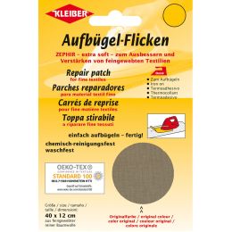 KLEIBER Zephir-Aufbgel-Flicken, 400 x 120 mm, mittelblau