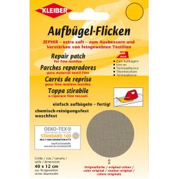 KLEIBER Zephir-Aufbgel-Flicken, 400 x 120 mm, schwarz