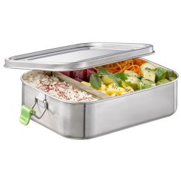 APS Lunchbox XL, aus mattiertem Edelstahl, 1,4 Liter