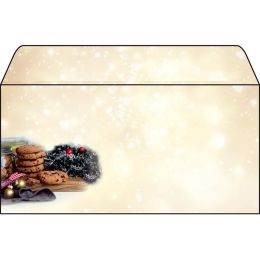sigel Weihnachts-Umschlag Zimtsterne, DIN lang, 90 g/qm