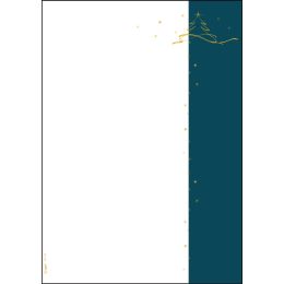sigel Weihnachts-Motiv-Papier Blue Mystery, A4, 90 g/qm