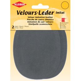KLEIBER Velour-Leder-Imitat, 100 x 130 mm, dunkelbraun