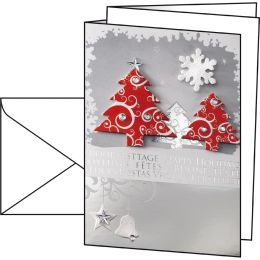 sigel Weihnachtskarte Three Trees, A6, 250 g/qm