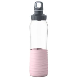 emsa Glas-Trinflasche Drink2Go, 0,7 Liter, rosa
