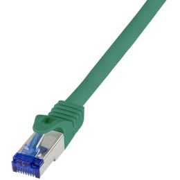 LogiLink Patchkabel Ultraflex, Kat.6A, S/FTP, 0,25 m, grün