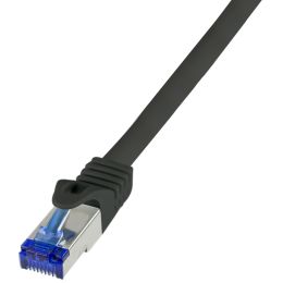 LogiLink Patchkabel Ultraflex, Kat.6A, S/FTP, 0,25 m, blau