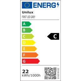 UNiLUX LED-Deckenfluter FIRST, schwarz