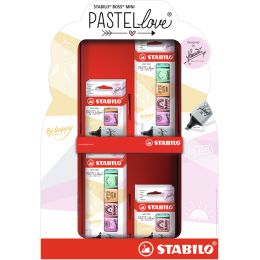 STABILO Textmarker BOSS MINI Pastellove 2.0, 72er Display