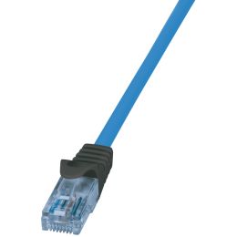 LogiLink Premium Patchkabel, Kat.6A, U/UTP, blau, 1,0 m