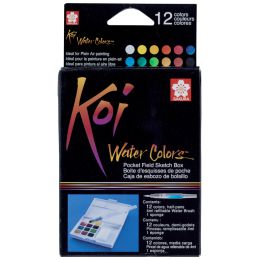 SAKURA Aquarellfarben Koi Water Colors Sketch Box 30