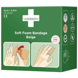 CEDERROTH Pflaster Soft Foam Bandage, schwarz