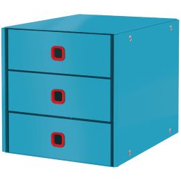 LEITZ Schubladenbox Click & Store Cosy, 3 Schübe, blau