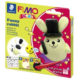 FIMO kids Modellier-Set Funny rabbit, Blister