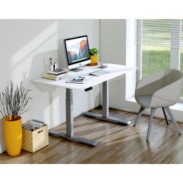 kerkmann Sitz-Steh-Schreibtisch Smart Office, eiche/silber