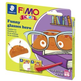 FIMO kids Modellier-Set Funny glasses hero, Blister