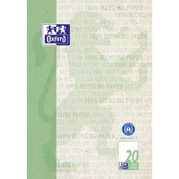 Oxford Schulblock Recycling, DIN A4, 50 Blatt, Lineatur 20