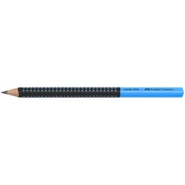 FABER-CASTELL Bleistift Jumbo GRIP TWO TONE, blau